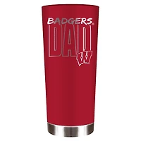 Wisconsin Badgers Dad 18oz. Roadie Tumbler