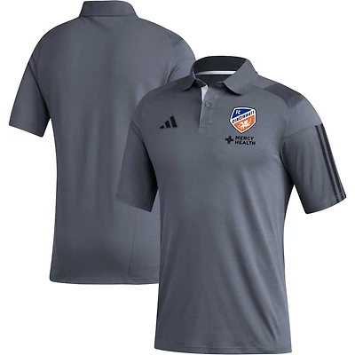 Men's adidas Gray FC Cincinnati 2023 On-Field Training Polo