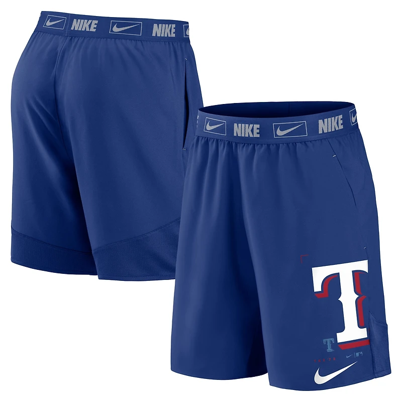 Men's Nike Royal Texas Rangers Bold Express Performance Shorts