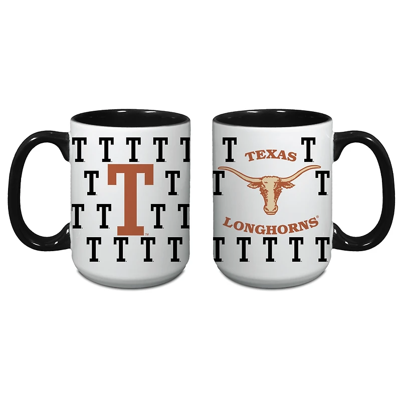 Texas Longhorns 15oz. Vintage Repeat Logo Java Mug