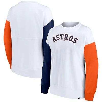 Women's Fanatics White Houston Astros Series Pullover Sweatshirt