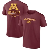 Men's Fanatics Maroon Minnesota Golden Gophers Game Day 2-Hit T-Shirt