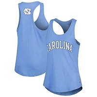Women's League Collegiate Wear Carolina Blue North Carolina Tar Heels Two-Hit Intramural Tri-Blend Scoop Neck Racerback Tank Top