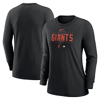Women's Nike Black San Francisco Giants Authentic Collection Legend Performance Long Sleeve T-Shirt
