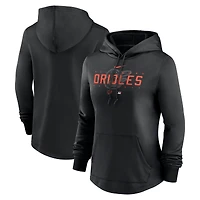 Women's Nike Black Baltimore Orioles Authentic Collection Pregame Performance Pullover Hoodie