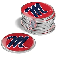 Ole Miss Rebels 12-Pack Golf Ball Marker Set