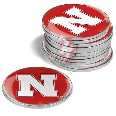 Nebraska Huskers 12-Pack Golf Ball Marker Set