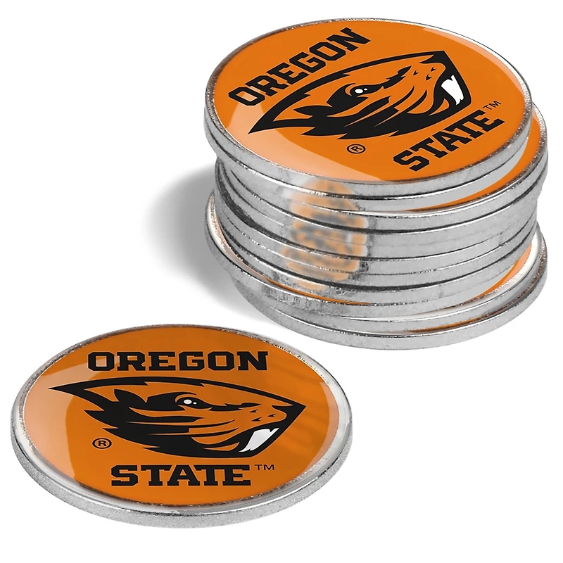 Oregon State Beavers 12-Pack Golf Ball Marker Set