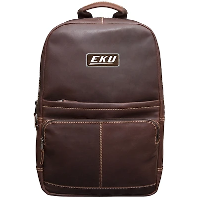 Brown Eastern Kentucky Colonels Logo Plate Kannah Canyon Backpack