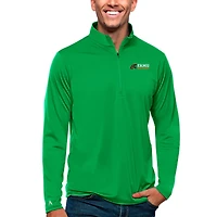 Men's Antigua Green Florida A&M Rattlers Tribute Quarter-Zip Pullover Top