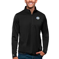 Men's Antigua Black Southern University Jaguars Tribute Quarter-Zip Pullover Top