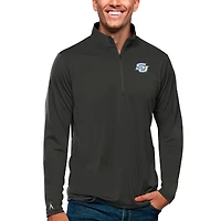 Men's Antigua Gray Southern University Jaguars Tribute Quarter-Zip Pullover Top