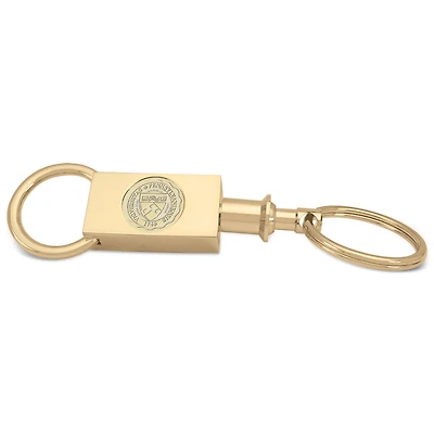 Gold Pennsylvania Quakers Personalized Key Ring