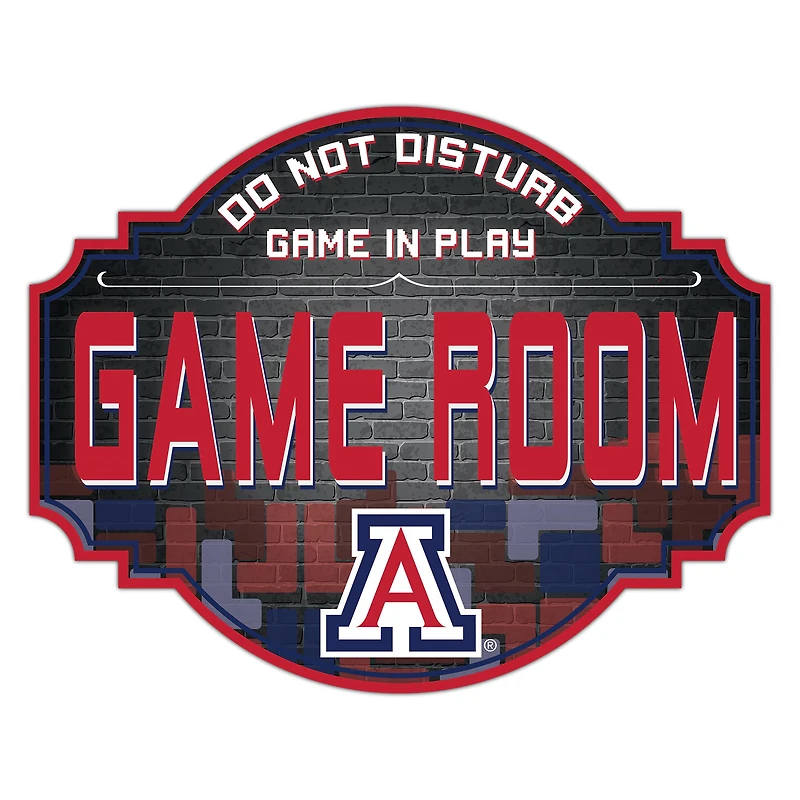 Arizona Wildcats 12'' Game Room Tavern Sign