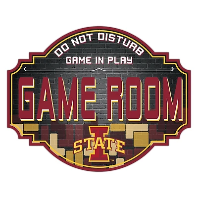Iowa State Cyclones 12'' Game Room Tavern Sign