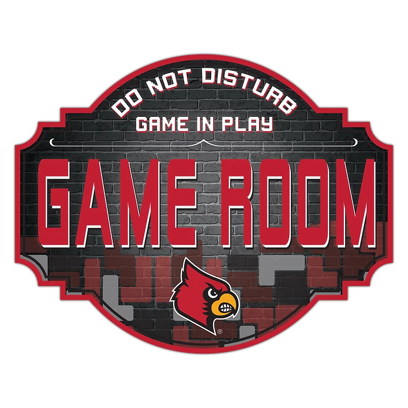 Louisville Cardinals 12'' Game Room Tavern Sign