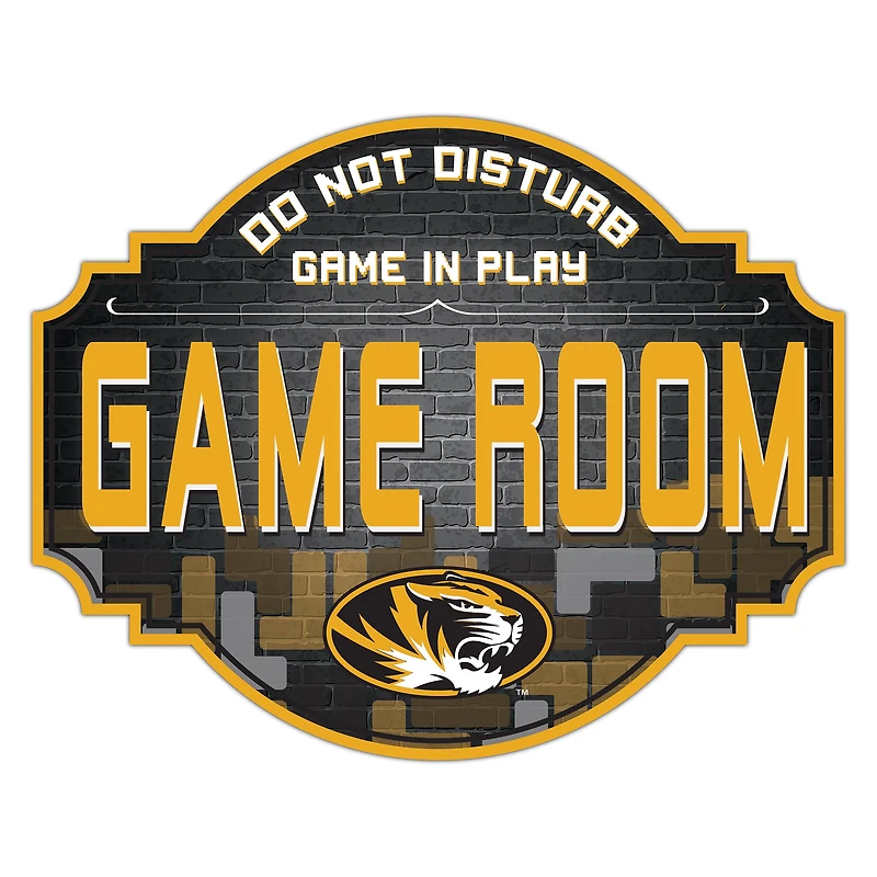 Missouri Tigers 12'' Game Room Tavern Sign
