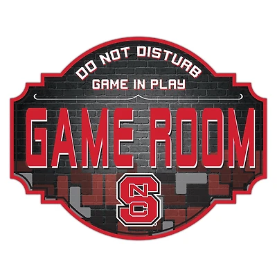NC State Wolfpack 12'' Game Room Tavern Sign