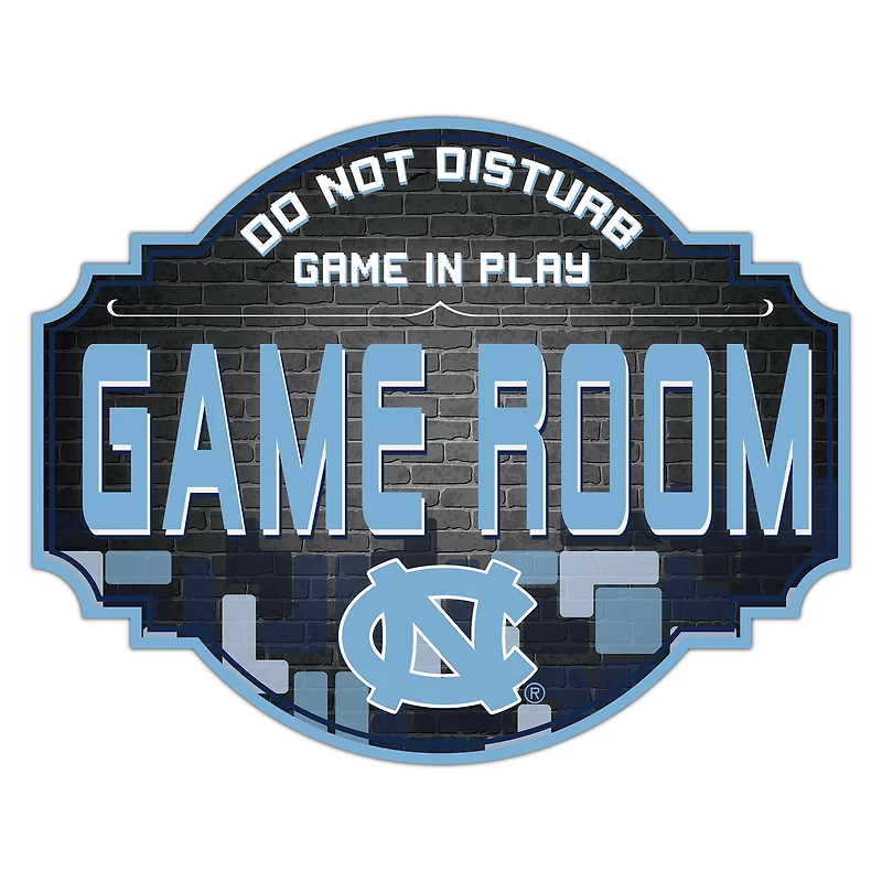 North Carolina Tar Heels 12'' Game Room Tavern Sign