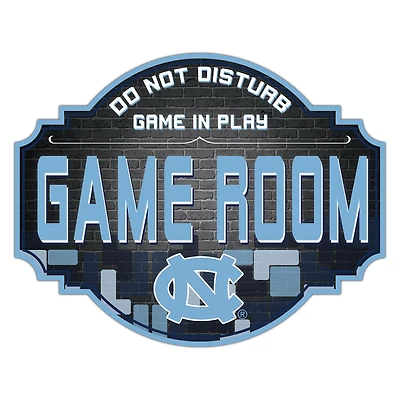 North Carolina Tar Heels 12'' Game Room Tavern Sign