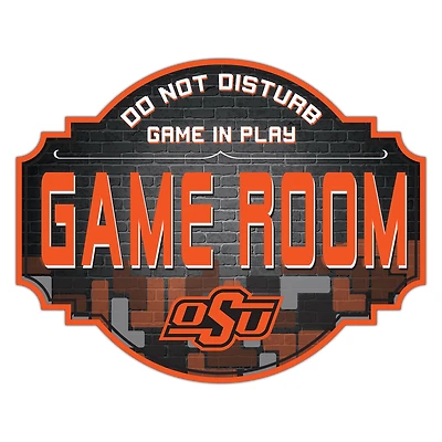 Oklahoma State Cowboys 12'' Game Room Tavern Sign