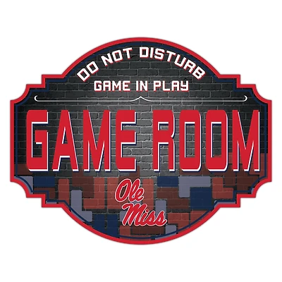 Ole Miss Rebels 12'' Game Room Tavern Sign