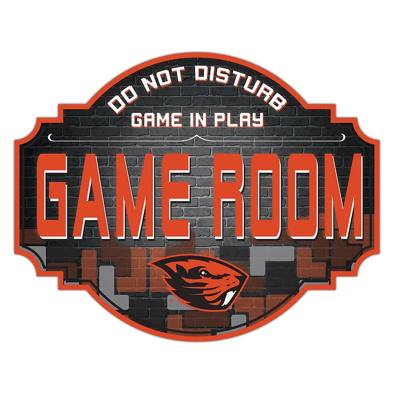 Oregon State Beavers 12'' Game Room Tavern Sign