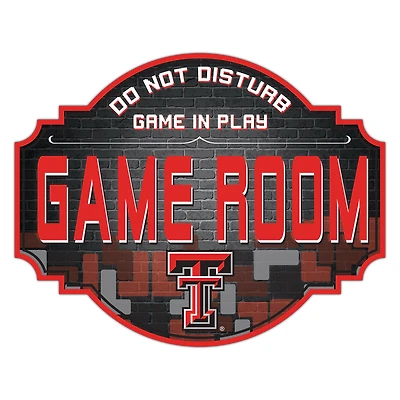 Texas Tech Red Raiders 12'' Game Room Tavern Sign