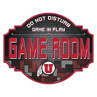 Utah Utes 12'' Game Room Tavern Sign