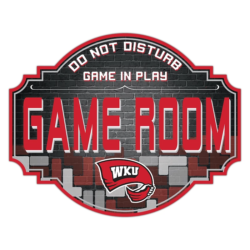 Western Kentucky Hilltoppers 12'' Game Room Tavern Sign