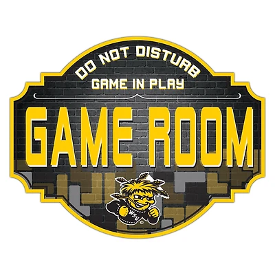Wichita State Shockers 12'' Game Room Tavern Sign