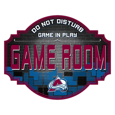 Colorado Avalanche 12'' Game Room Tavern Sign