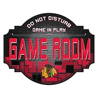 Chicago Blackhawks 12'' Game Room Tavern Sign
