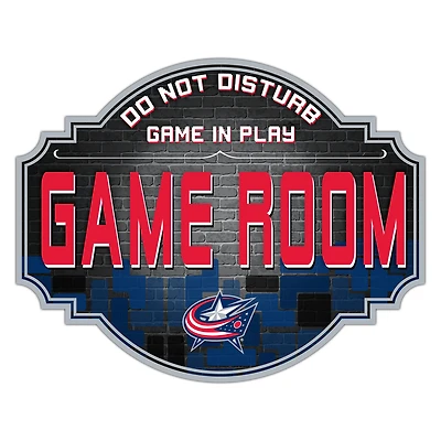 Columbus Blue Jackets 12'' Game Room Tavern Sign