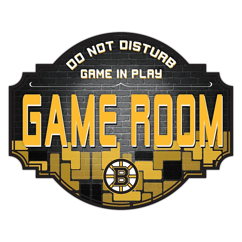 Boston Bruins 12'' Game Room Tavern Sign