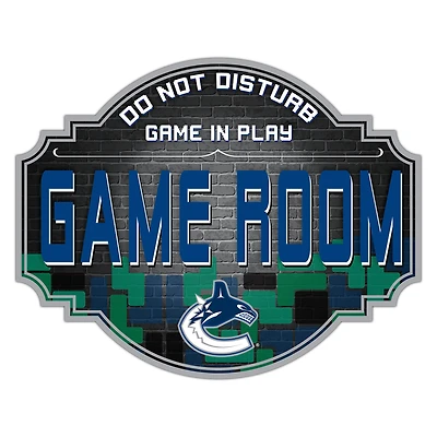 Vancouver Canucks 12'' Game Room Tavern Sign