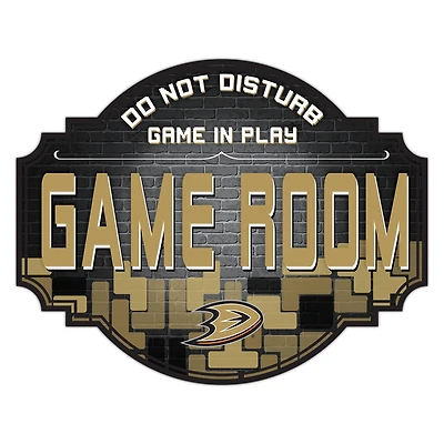 Anaheim Ducks 12'' Game Room Tavern Sign