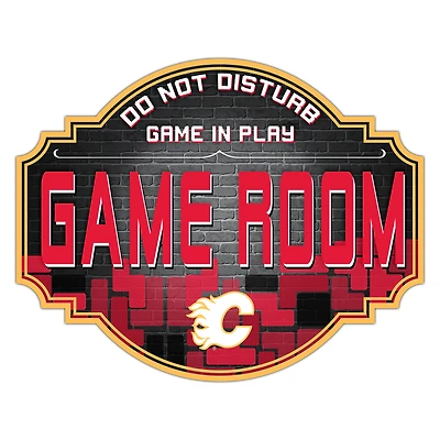 Calgary Flames 12'' Game Room Tavern Sign