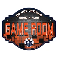 Edmonton Oilers 12'' Game Room Tavern Sign