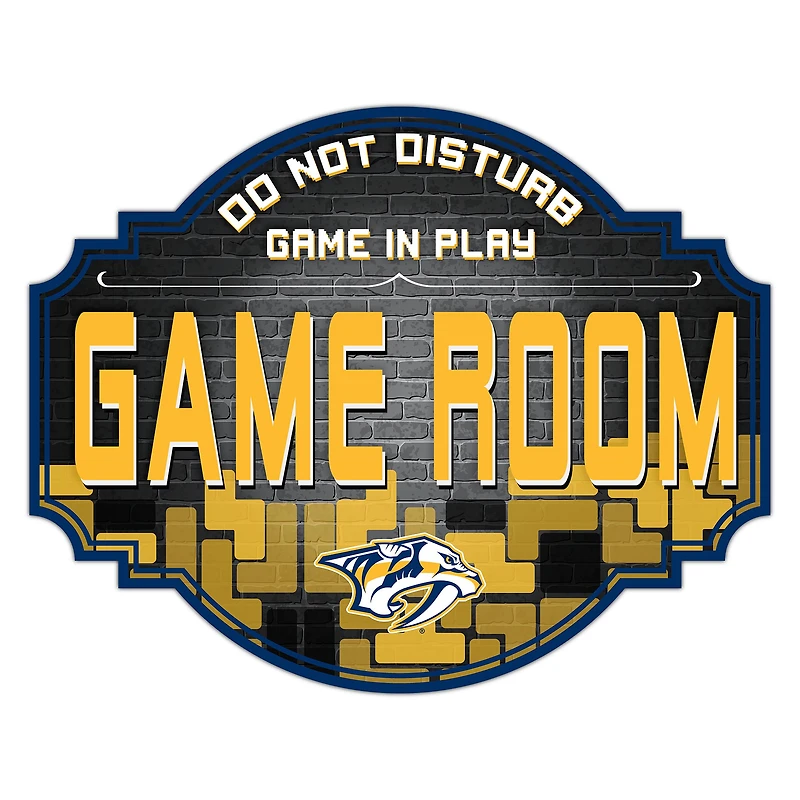 Nashville Predators 12'' Game Room Tavern Sign