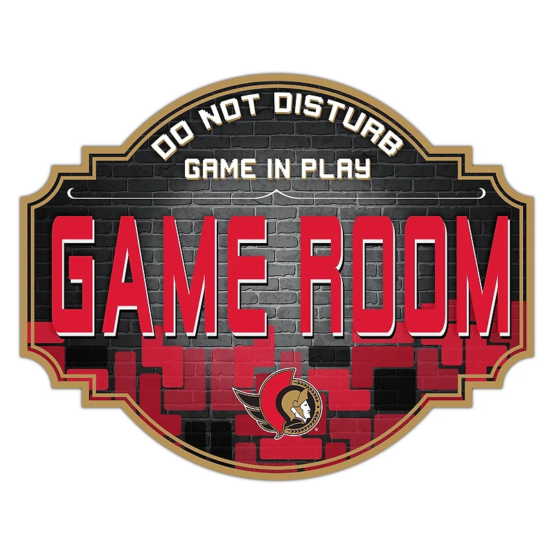 Ottawa Senators 12'' Game Room Tavern Sign
