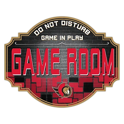 Ottawa Senators 12'' Game Room Tavern Sign