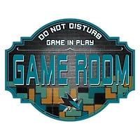 San Jose Sharks 12'' Game Room Tavern Sign