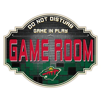 Minnesota Wild 12'' Game Room Tavern Sign
