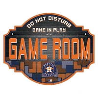 Houston Astros 12'' Game Room Tavern Sign