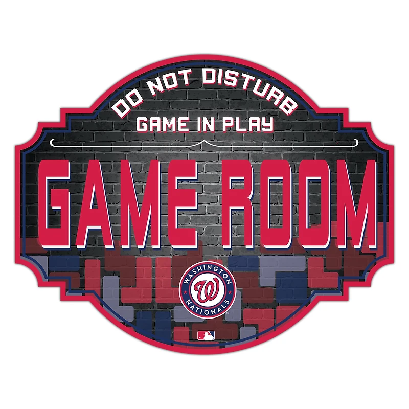 Washington Nationals 12'' Game Room Tavern Sign