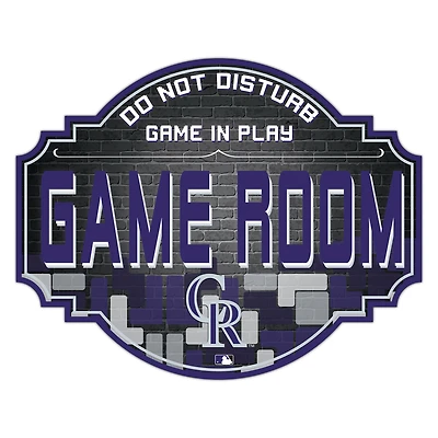 Colorado Rockies 12'' Game Room Tavern Sign