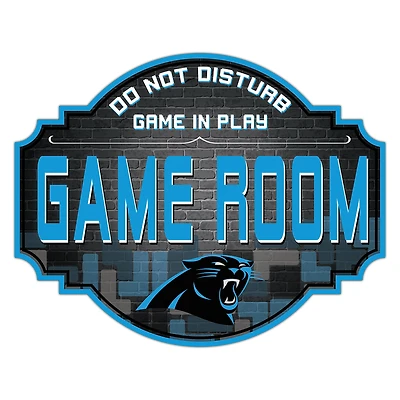 Carolina Panthers 12'' Game Room Tavern Sign