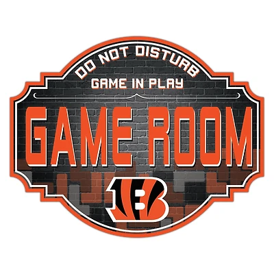 Cincinnati Bengals 12'' Game Room Tavern Sign