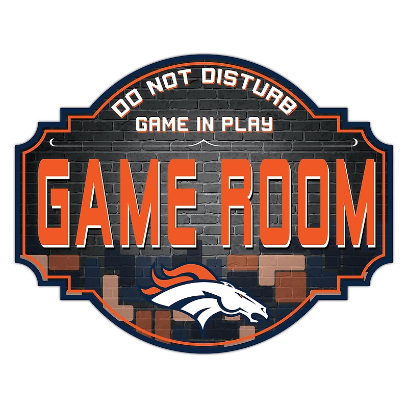Denver Broncos 12'' Game Room Tavern Sign